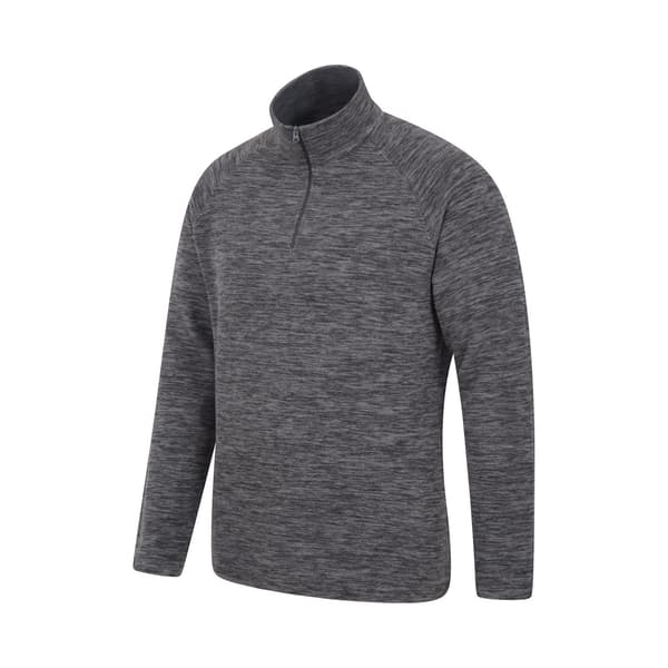 Mountain Warehouse Snowdon II Fleecetröja för män M Charcoal Charcoal M
