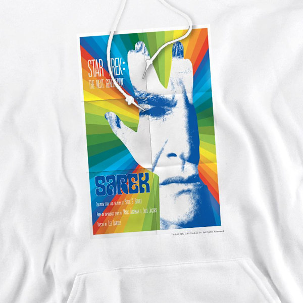 Star Trek Herr The Next Generation Säsong 3 Avsnitt 23 Hoodie X White XXL