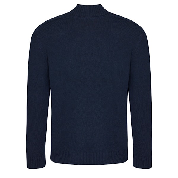 Ecologie Mens Wakhan Zip Neck Sweater XS Marinblå Navy XS