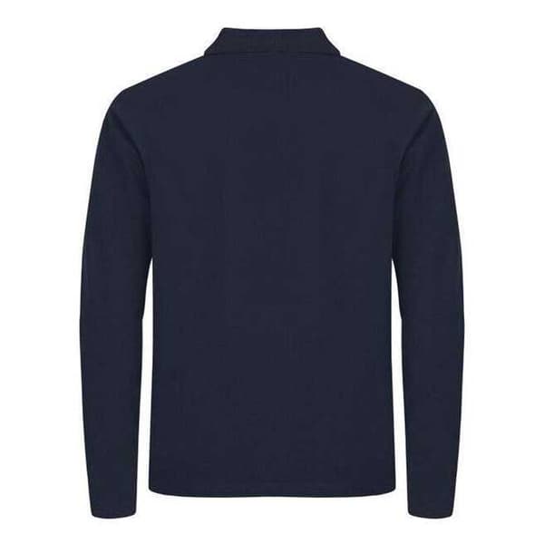 Clique Herr Premium Stretch Långärmad Pikétröja 3XL Mörkblå Dark Navy 3XL