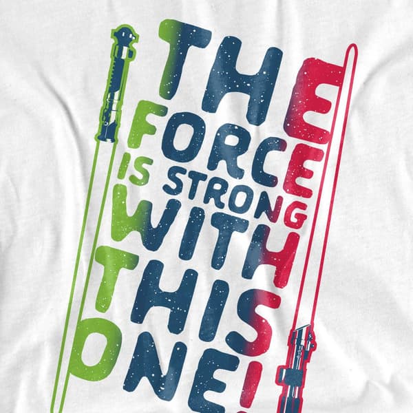 Star Wars Dam/Dam Force Is Strong T-shirt M Vit White M