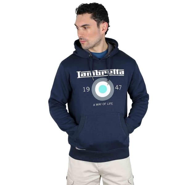 Lambretta Herr Target Hoodie 4XL Marinblå/Vattenfall Navy/Waterfall 4XL