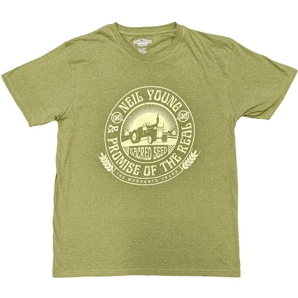 Neil Young Unisex Vuxen Traktor Seal T-Shirt M Grön Green M