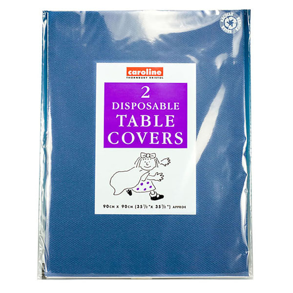 Caroline Fyrkantiga Bordsdukar i Papper (2-pack) One Size Mörkblå Dark Blue One Size