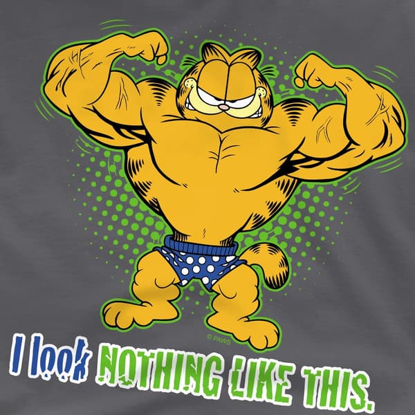 Garfield Herr T-shirt Nothing Like This S Charcoal Charcoal S