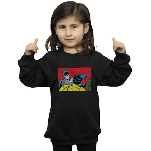 DC Comics Girls Batman Robin Slap Sweatshirt 9-11 år Svart Black 9-11 Years