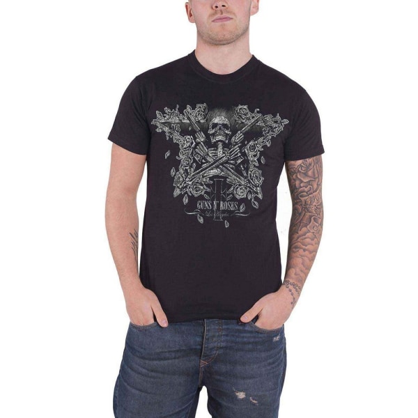 Guns N Roses Unisex Adult Skeleton Guns T-shirt XL Svart Black XL