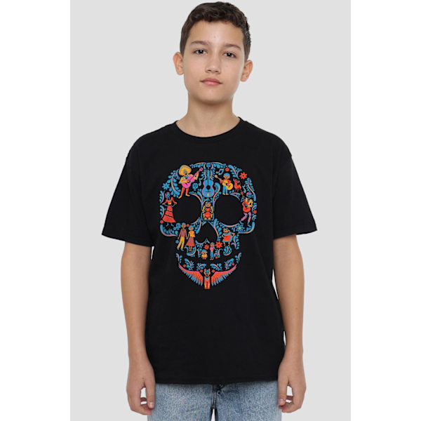 Coco Barn/Kids Día de Muertos Rivera Familjeskalle T-shirt Black 3-4 Years