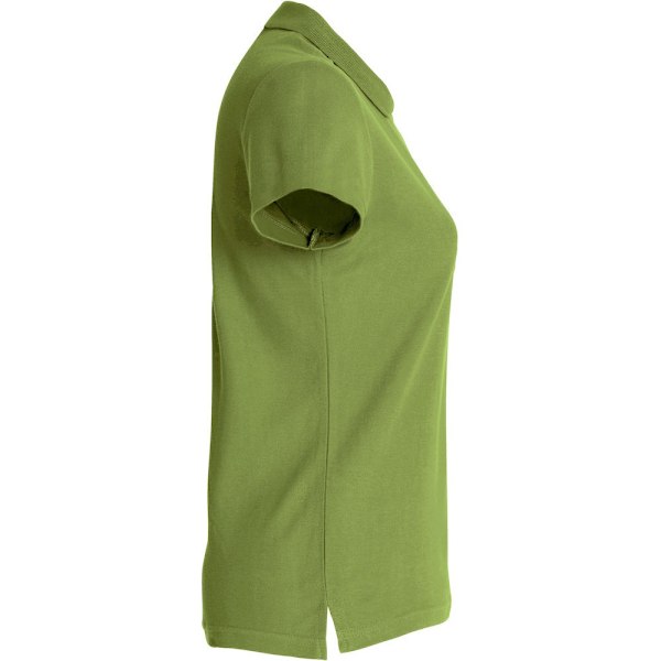 Clique Dam/Dam T-shirt Piké Enfärgad L Armégrön Army Green L