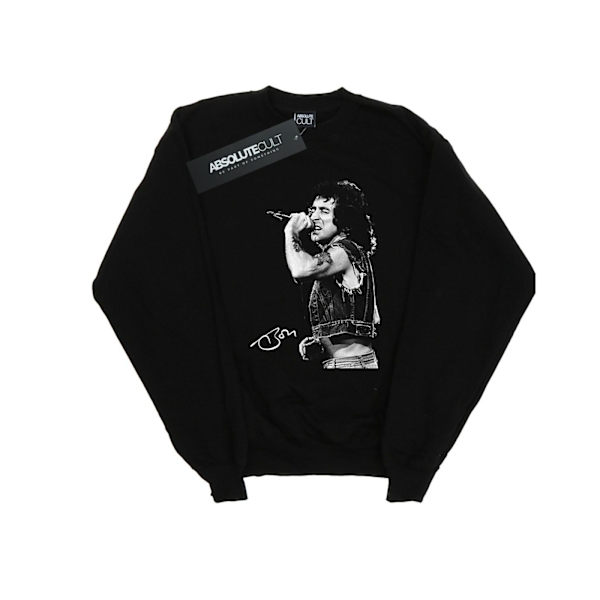 Bon Scott Herr Signerad Foto Sweatshirt 4XL Svart Black 4XL
