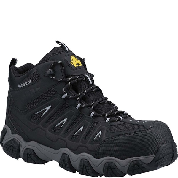 Amblers Mens AS801 Vattentäta Lädersäkerhetsstövlar 7 UK Svart Black 7 UK