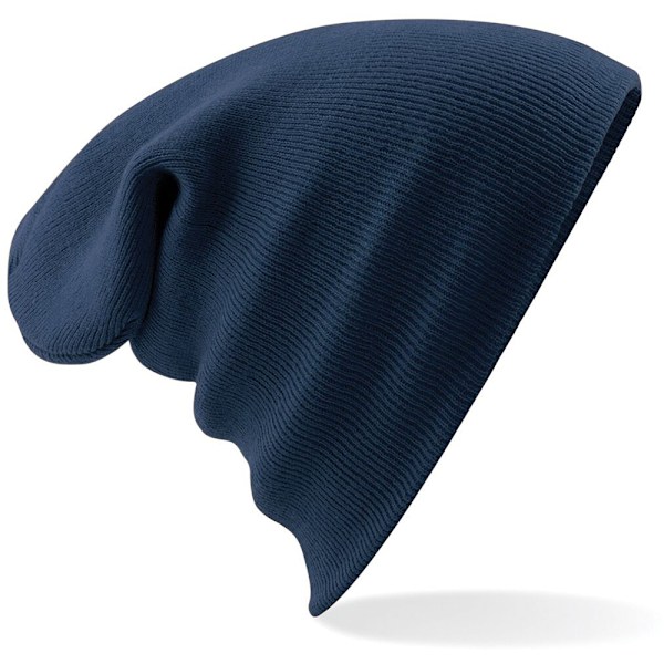 Beechfield Mjuk Stickad Vintermössa En Storlek Fransk Marinblå French Navy One Size