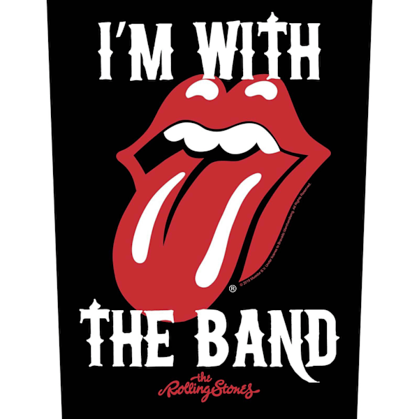 The Rolling Stones I´m With The Band Patch One Size Svart/Röd/Vit Black/Red/White One Size