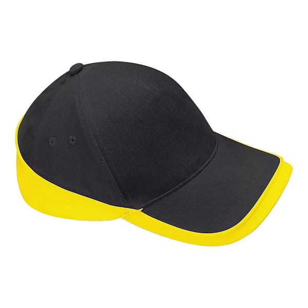Beechfield Teamwear Competition Cap One Size Svart/Gul Black/Yellow One Size
