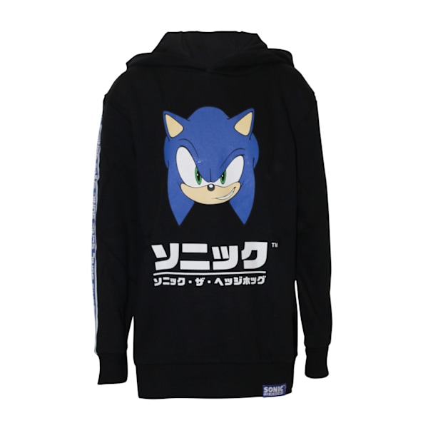 Sonic The Hedgehog Barn Hoodie 7-8 År Svart/Blå Black/Blue 7-8 Years