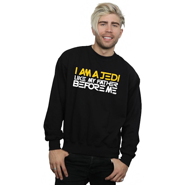 Star Wars Mens I Am A Jedi Sweatshirt M Svart Black M