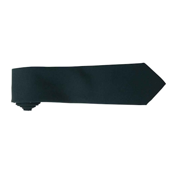 Premier enfärgad polyester slips, en storlek, flaskgön Bottle Green One Size