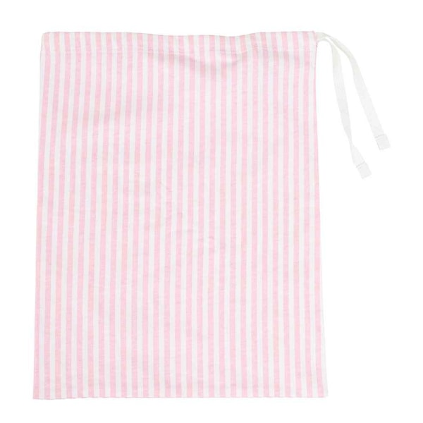 Towel City Dam/Damrandig Långrandig Pyjamas Set M Vit/Rosa White/Pink M