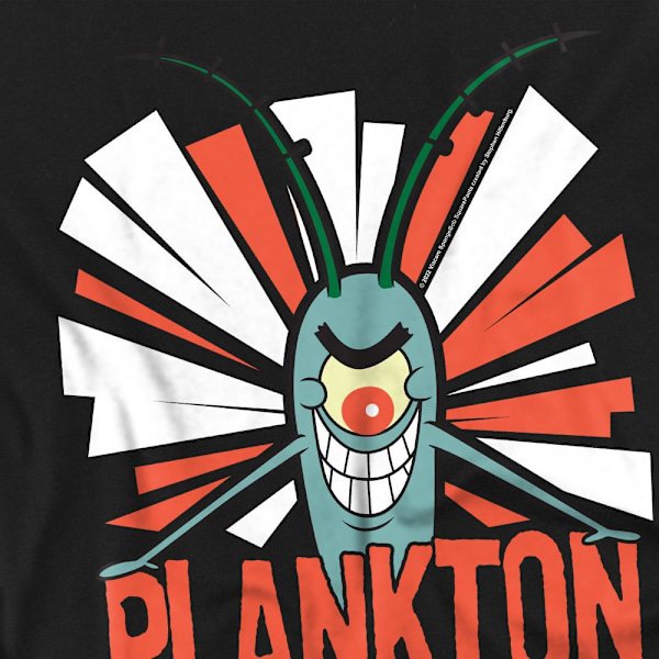 SvampBob Fyrkant Herr Plankton T-shirt 5XL Svart Black 5XL