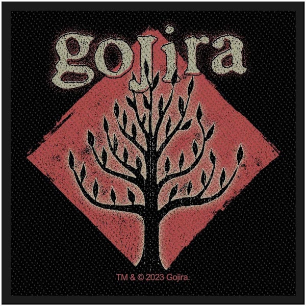 Gojira Tree Of Life Vävda Patch One Size Svart/Röd Black/Red One Size