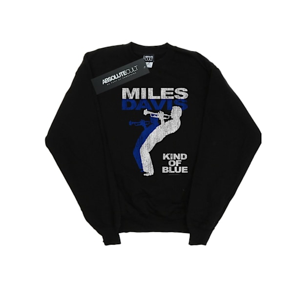 Miles Davis Girls Kind Of Blue Distressed Sweatshirt 12-13 År Black 12-13 Years