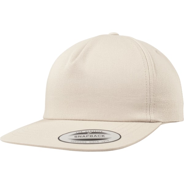 Yupoong Flexfit Unisex Ostrukturerad 5 Panel Snapback Cap One Si Khaki One Size