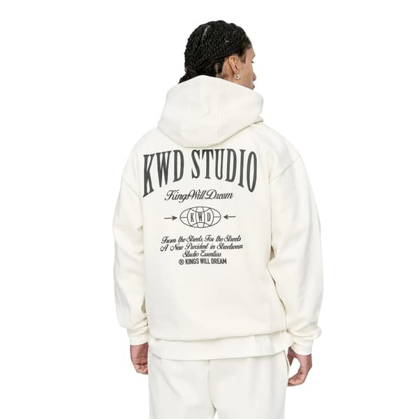 Kings Will Dream Herr Studio - Studios Hoodie med ryggtryck M Off Off White M
