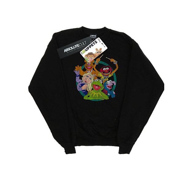Disney Dam/Damer The Muppets Group Circle Sweatshirt L Svart Black L