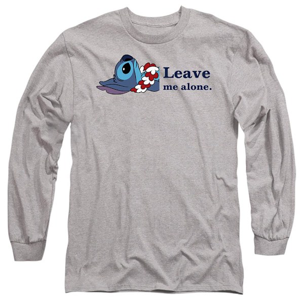 Lilo & Stitch Unisex Vuxen Lämna Mig Ifred T-Shirt L Sport Heath Sport Heather L