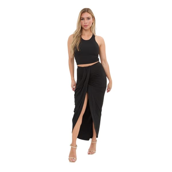 I Saw It First Dam/Dam Twisted Knot Front Maxikjol 10 U Black 10 UK