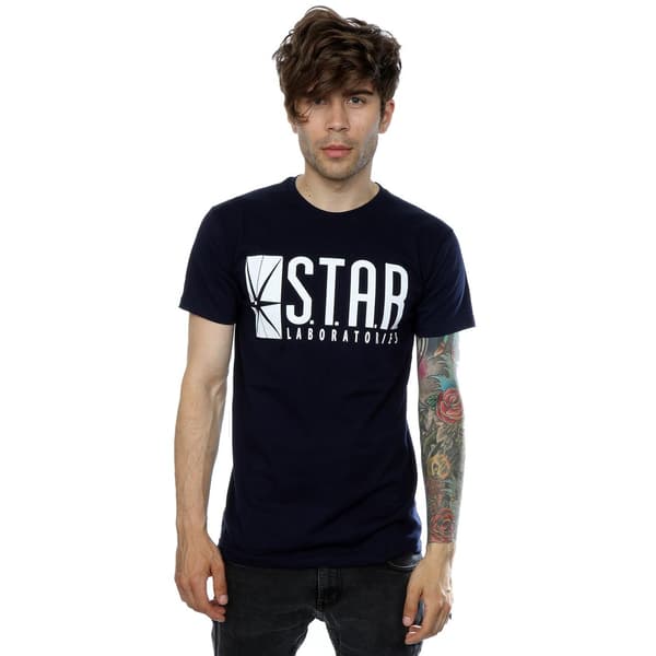 DC Comics Herr The Flash STAR Labs T-shirt S Deep Navy Deep Navy S
