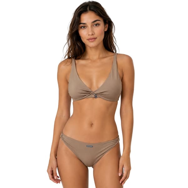 Off White Bikini för kvinnor/damer, minimalistisk, 4 UK, beige Beige 4 UK