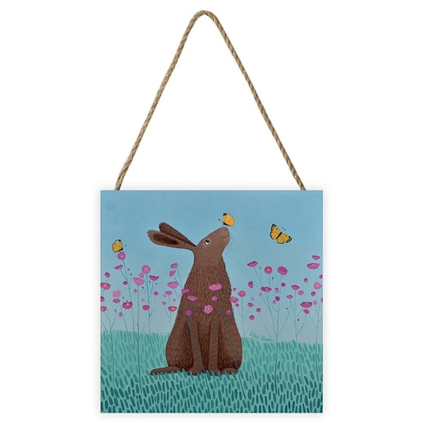 Ailsa Black Butterfly Bartering Trätryck 20cm x 20cm x 2.7cm Multicoloured 20cm x 20cm x 2.7cm