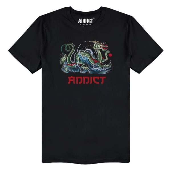 Addict Unisex Adult Azure Ink T-Shirt XXL Svart Black XXL