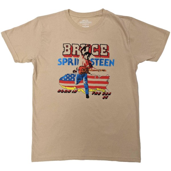 Bruce Springsteen Unisex vuxen född i USA ´85 T-shirt S Sa Sand S