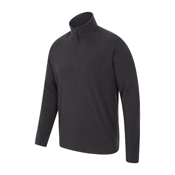 Mountain Warehouse Camber II Fleece Tröja med Halv Dragkedja Herr XL Svart Black XL