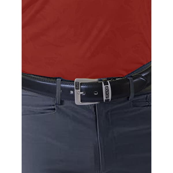 Duke Herr D555 Kenny Bälte i Limmat Läder, Midja, 64 Svart Black 64