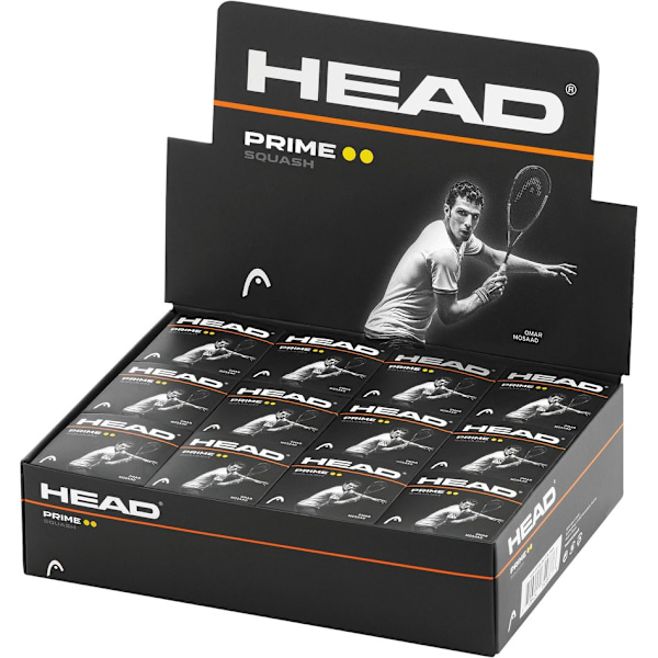 Head Prime Double Dot Squashbollar (12-pack) One Size Svart Black One Size