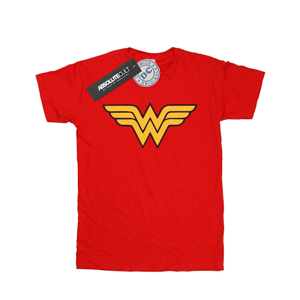 DC Comics Boys Wonder Woman Logo T-Shirt 5-6 år Röd Red 5-6 Years