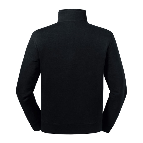 Russell Herr Authentic Zip Neck Sweatshirt 4XL Svart Black 4XL