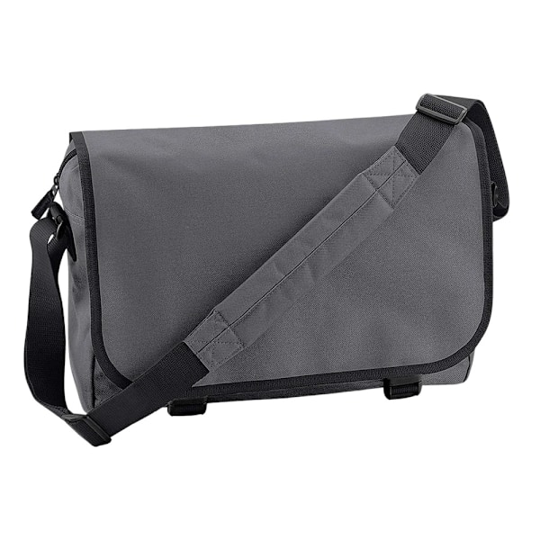 Bagbase Contrast Detail Messenger Bag One Size Graphite Graphite One Size
