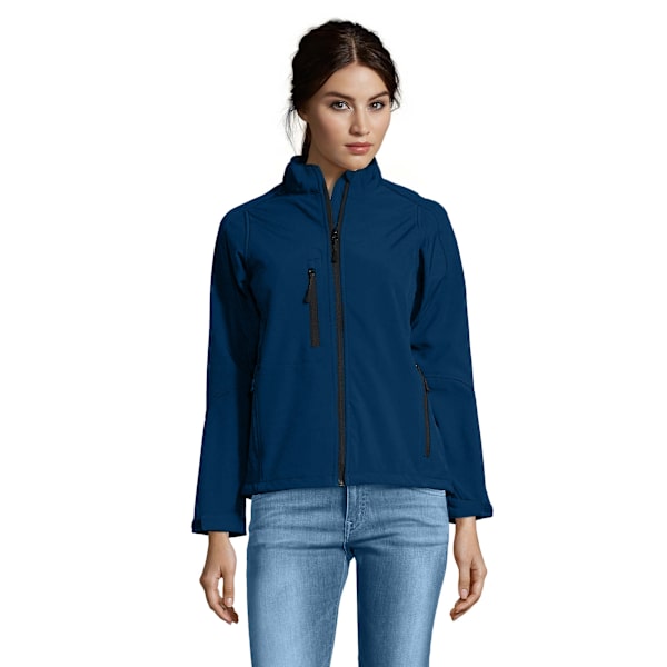 SOLS Dam/Dam Roxy Soft Shell Jacka (Andningsbar, Vindtät Och Vattenavvisande) Abyss Blue L