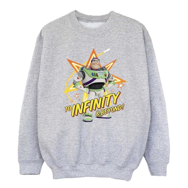 Disney Girls Toy Story Buzz To Infinity Sweatshirt 5-6 år Sp Sports Grey 5-6 Years