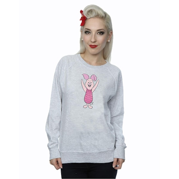 Winnie the Pooh Dam/Damer Piglet Heather Sweatshirt L Heath Heather Grey L