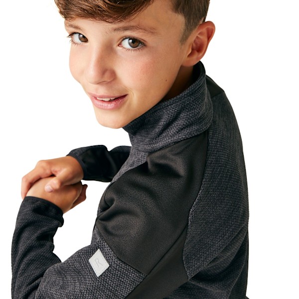 Regatta Highton III Fleecejacka för Barn/Ungdomar 3-4 År Seal Seal Grey/Black 3-4 Years