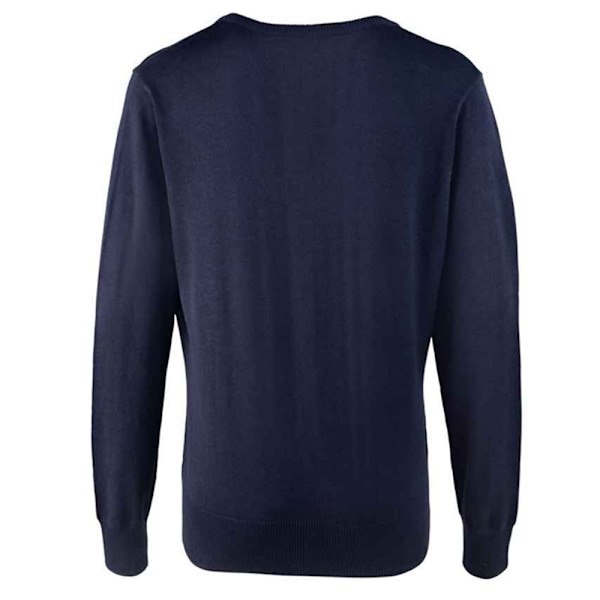 Premier Dam/Dam Cotton Acrylic V-hals Cardigan 18 UK Marinblå Navy 18 UK