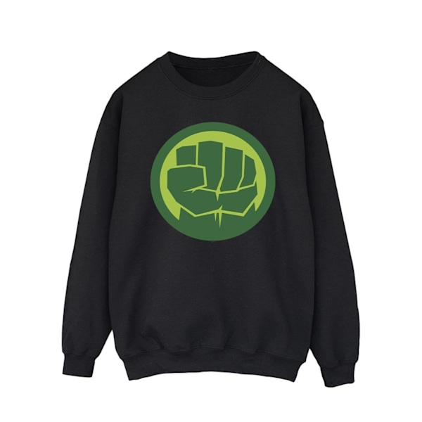 Marvel Herr Hulk Bröstlogga Sweatshirt L Svart Black L