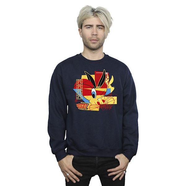 Looney Tunes Mens Tweeday Rabbit Nyårströja XL Marinblå Navy Blue XL