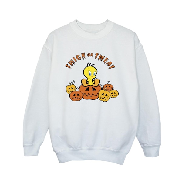 Looney Tunes Boys Twick Or Tweat Sweatshirt 9-11 år Vit White 9-11 Years