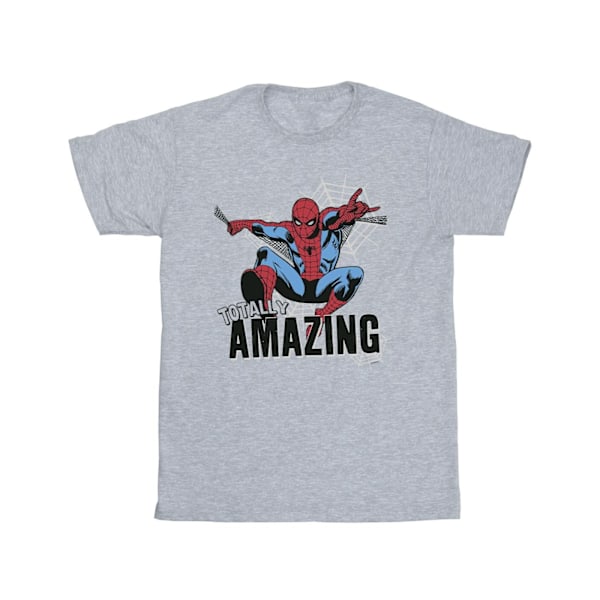 Marvel Girls Spider-Man Amazing Bomull T-shirt 3-4 år Sport Sports Grey 3-4 Years